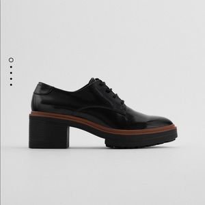 Zara Heeled Derby Shoes